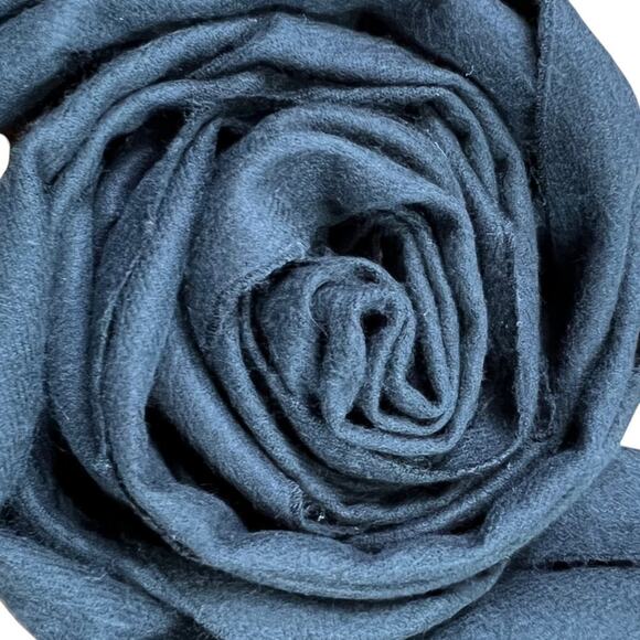 Paul Harris Mid Weight Fuzzy Fringed Muffler Scarf 64X11 Black - Picture 1 of 8